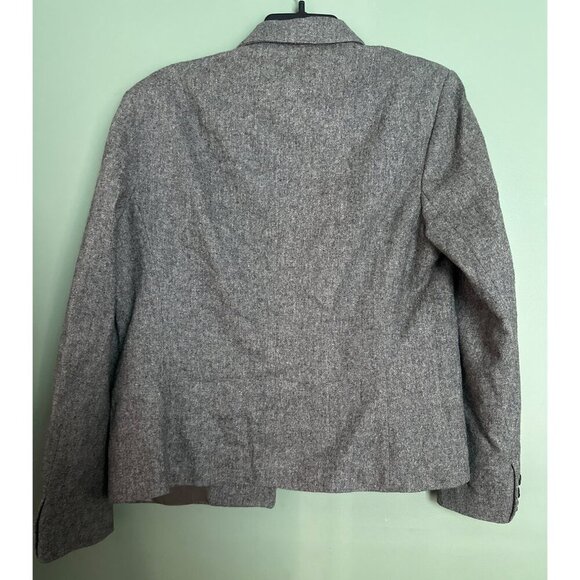 The Villager Blazer Women’s 12 Gray Wool Blend Preppy Academia Old Money Classic - Picture 7 of 8